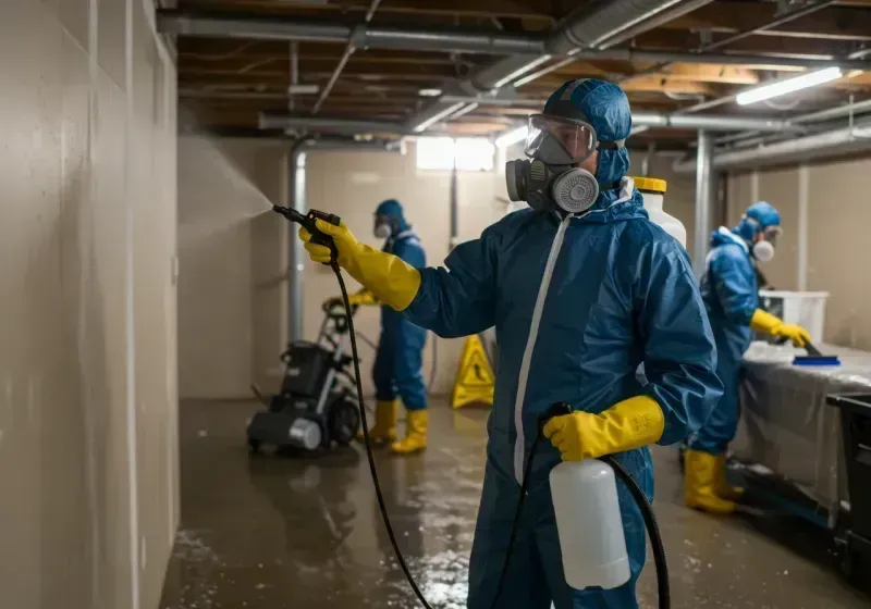 Basement Sanitization and Antimicrobial Treatment process in Minnewaukan, ND